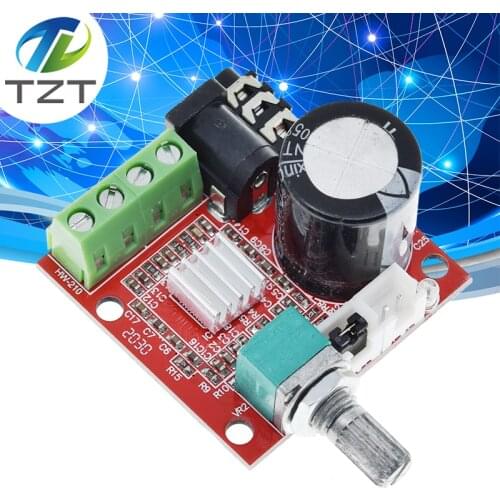 12V Mini Hi-Fi PAM8610 Audio Stereo Amplifier Board 2X10W Dual Channel D Class Lowest Price