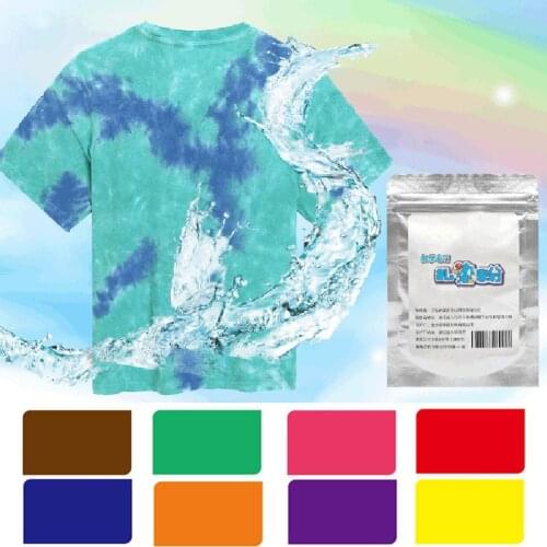 25g Tie Dye Fabric Powder Pigment Paint Color Crafts DIY Decorating Material Permanent DIY Craft Tie Dye Material for children