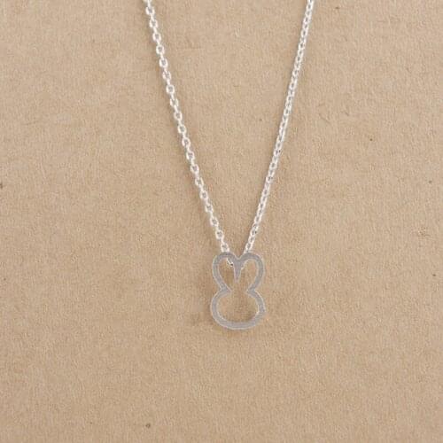 30PCS/lot Fashion Simple Rabbit Necklaces for women wholesale