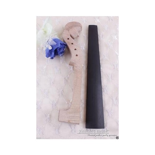 4/4 violin Neck hand carved maple violin neck+ebony fretboard new #463