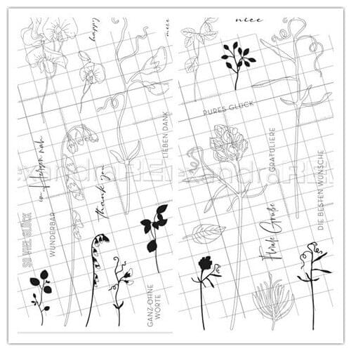 Flower stamp Clear Stamps for Scrapbooking Transparent Silicone Rubber DIY Photo Album Decor 92