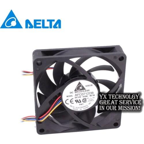 Delta 70*70*15mm 7015 70mm 12V 0.45A AFC0712DB 4-wire PWM dual ball bearing CPU cooling fan