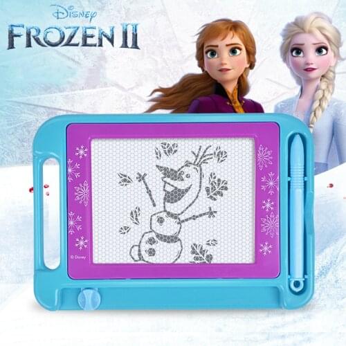 Disney frozen elsa Mickey Minnie Mouse Kid Paint Set Drawing Board Educational Toys for Girls Boys Magnetic Board Children Gift