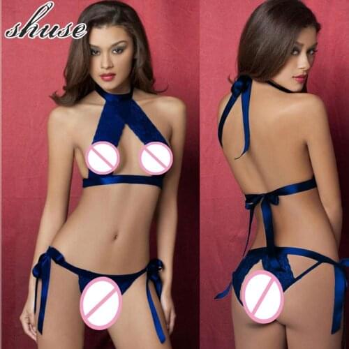 Hot Erotic Lace Sexy Lingerie Transparent Womens Underwear Costume Sex Porn Babydoll Nightwear Lingerie Sex