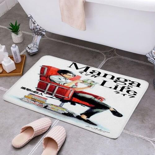 Anime Attack On Titan Levi Anti-slip Modern Area Rugs Living Room Balcony Bathroom Printed Carpet Doormat Hallway Bath Mat