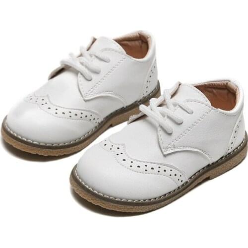 Fashion Casual Childrens Shoes Leather Non-slip Breathable Sneakers Boys And Girls Students Running Four Seasons Kids Shoe