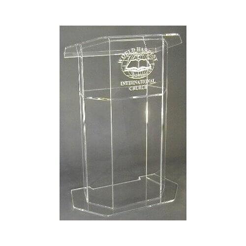 Fashion new style colorful design modern acrylic podium, Transparent acrylic glass podium, Frosted acrylic podium