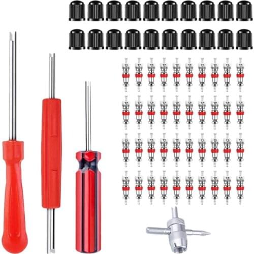 Tyre Repair Kit Valve Stem Removal Tool Valve Cores, Way Valve Tool, Valve Core Remover Tool, Tire Repair Valve Tool