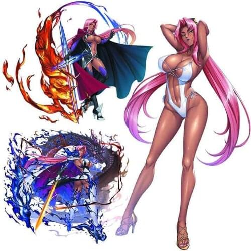 Dawasaru Ingrid Taimanin Murasaki Anime Sticker for Vehicle Fuel Tank Cover Car Decor Sticker Kid Toy Decal