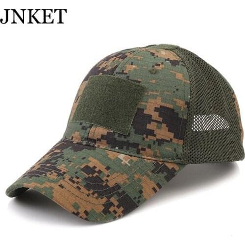 JNKET New Camouflage Baseball Cap Men Womens Breathable Baseball Hat Sunhats Snapbacks Hats Outdoor Sport Cap Mesh Cap Gorras