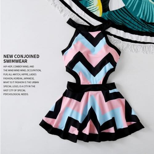 2020 New Floral One Piece Swimsuit Swimwear Swimming Women Maillot De Bain Femme Beach Dress Bodysuit Bathing Suit Swim Wear