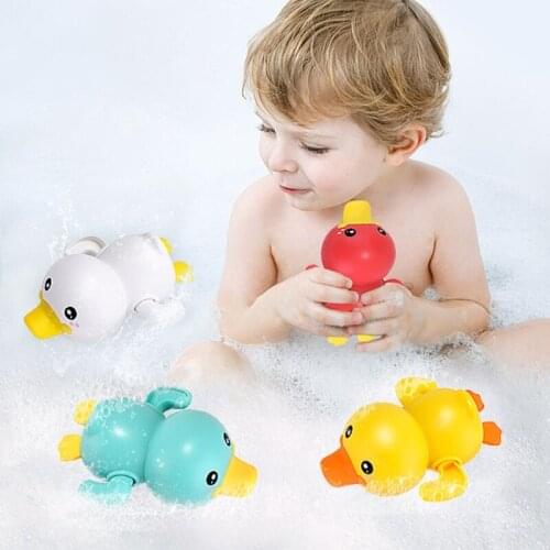 1Pc Bite-Free Swimming Duck Interactive Play Water Swimming Pool Toy Gift for Baby Bathing Outdoor Water Shower for Baby