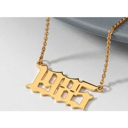 1985 - 2014 Number Date Of Birth Jewelry Year 1986 1987 1988 1999 2000 Year Necklace Birthday Gift