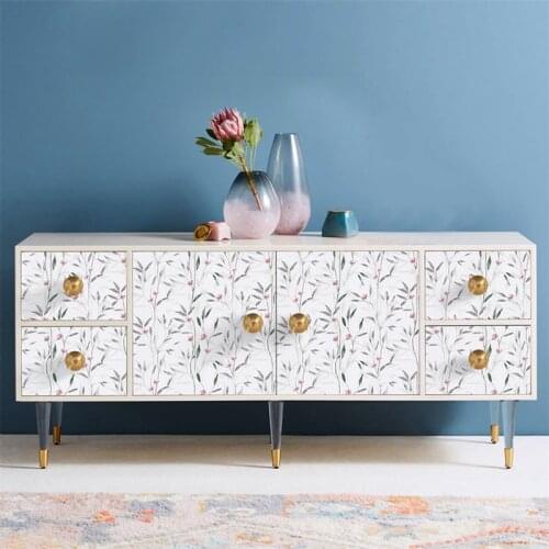 Floral Flower Self Adhesive Wallpaper Vinyl Murals hand-paintedWall Papers Design for Walls Bedroom Home Decor 3d wallpaper