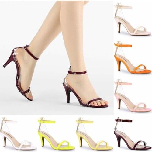 PVC Clear High Heels Sandal Patent 90mm Summer Sexy Party Women Pumps Shoes Wedding