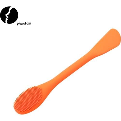 1PC Silicone Double Headed Facial Brush Mask Brush Eco-friendly Soft Facial Cleaning Brush Massager Skin Care Tools Wholesale