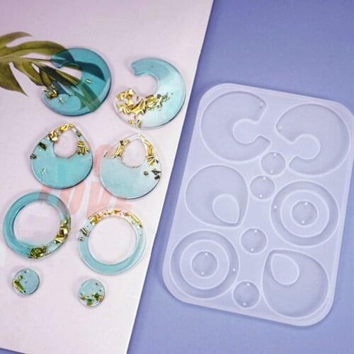 SNASAN G15 earrings pendant Silicone Mold Ornaments Resin Clear Mold Crystal DIY Mold for jewelry Decoration Craft Resin Art