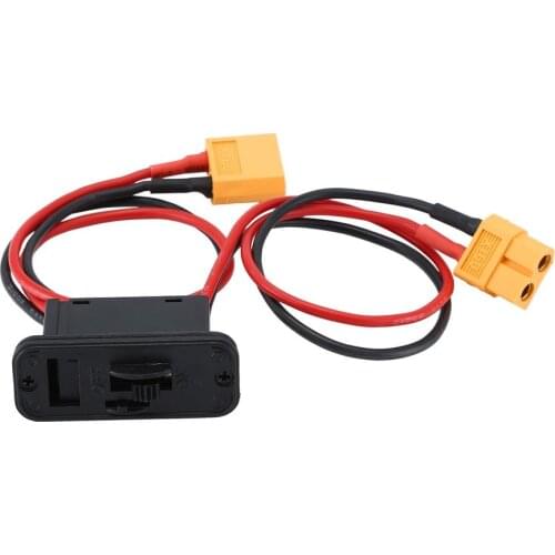 Heavy Duty High Current Battery Harness XT60 Plug to JR Connector On/Off Power Switch Car Model Set for RC Car Boat