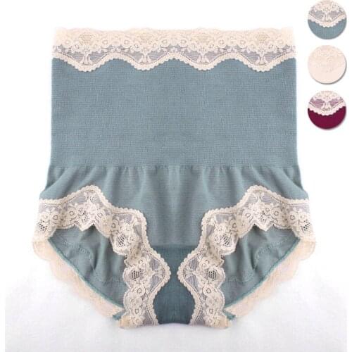 High waist briefs lace underwear collection abdomen stomach lady panties postpartum shaping underpants slimming shape knickers