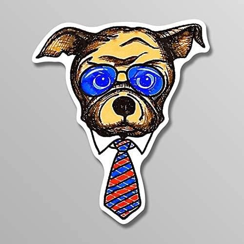 More Shiz Pug Business Casual Vinyl Decal Sticker-Car Truck Van SUV Window Wall Cup Laptop Decal