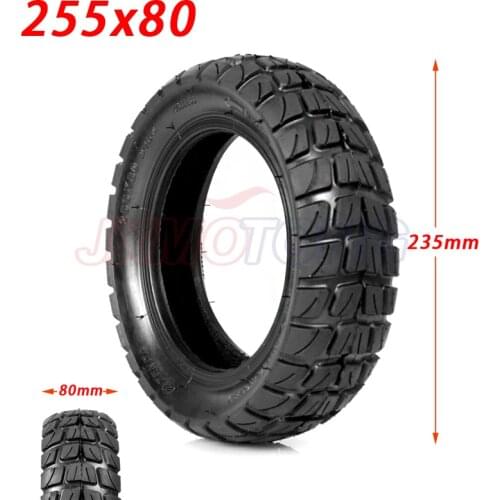 255x80 Tire Inner and Outer Tyre for Electric Scooter Zero 10x Dualtron KuGoo M4 Upgrade 10 Inch 10x3.0 80/65-6 Off Road Tire
