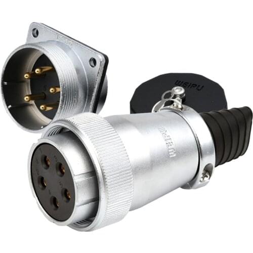 WEIPU WS40 Waterproof AC DC Power Connector Adapter Female Plug Male Socket 5pin 9pin 15pin 26pin 31 52 Pin 10A 50A High Voltage
