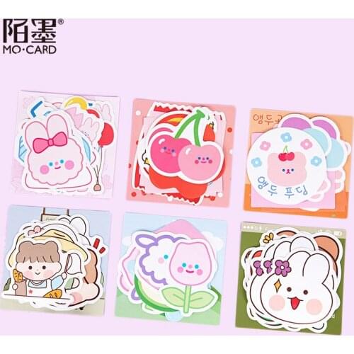 12pcs/Bag Big Size Trunk Decorative Stickers Avocado Rainbow Candy Waterproof Decorative Stickers Diary Album Decor