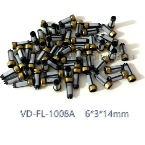 Free Shippng 100pcs Fit For BMW Fuel Injector Micro Basket Filter Fuel Injector Repair Kits 6*3*14mmVD-FL-1008A
