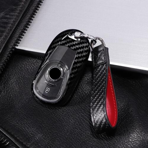 PC Carbon Fiber Full protective cover Car Key Case shell for OPEL Astra Buick ENCORE ENVISION NEW LACROSSE