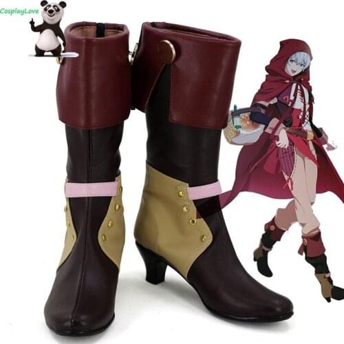 CosplayLove Idolish7 Cosplay Shoes Little Red Riding Hood OSAKA SOGO Cosplay Shoes Boots For Halloween Christmas