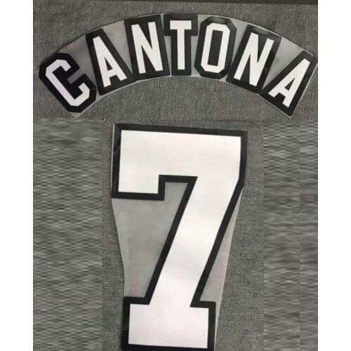 Lexral 1997-2006 Retro #7 Cantona Nameset Printing Heat Transfer Soccer Badge