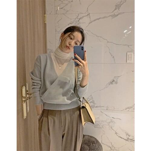 LMQ NEW Chic 2020Autumn Winter Korean Style Fashion Women Sweater Knitted+Comfortable Elasticity Base T-Shirt Two Piece Sets