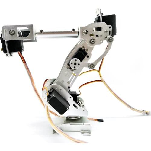 New Arrival 7 dof mechanical Robot arm model 7 Axis Rotating intelligent robot competition DIY Kit