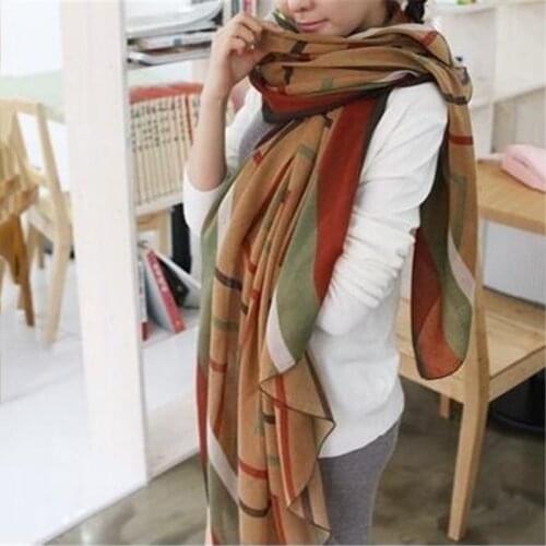 New Fashion Trendy Womens Long Print Scarf Wrap Ladies Shawl Girl Large Pretty Scarf Tole Beach Beauty Women Accessory Gifts