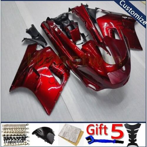 Motorcycle fairing For ZX11 ZZ-R1100 1990 1991 1992 1993 1994 1995 1996 1997 1998 1999 2000 2001 motorcycle panels red