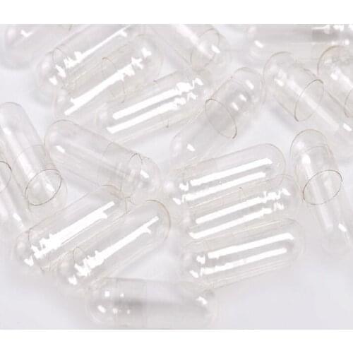 SIZE 0# 5000) Clear Separated For Capsule Filling Transparent Clear HPMC Vegetarian Vegetable Empty Capsule Tattoo accessories