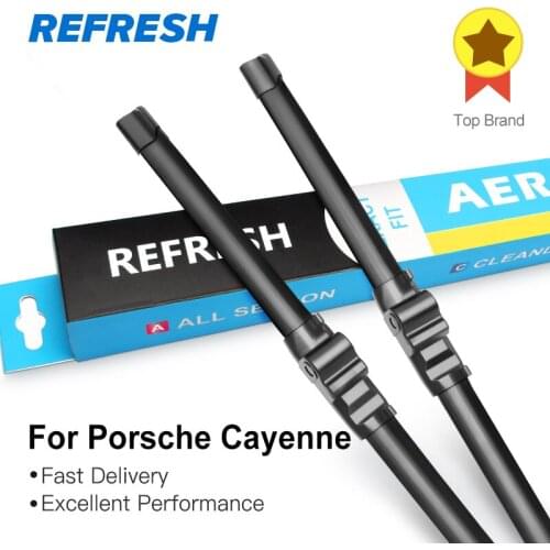 REFRESH Wiper Blades for Porsche Cayenne S GTS Turbo Fit Side Pin Arms Model Year From 2002 to 2020