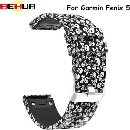 Watch band Environmental Protection Silicone Strap For Garmin Fenix5 Replace Wrist Band Quick Release For Garmin Fenix 5 band