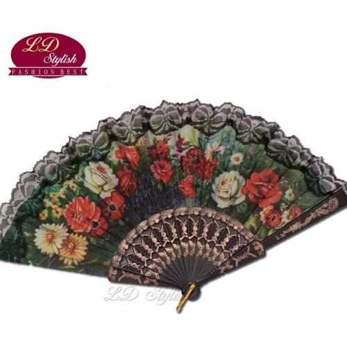 Folding Fan Spain Fan Dancing Classical Jazz Dance Teaching LD0001FA