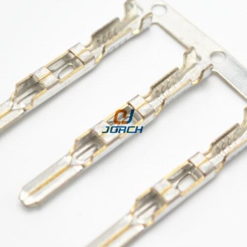 100pcs Male Superseal 2.8 Series Crimping wire Terminals Metal pins For TE Tyco AMP Fuel Injector Connector Plug 282189-1