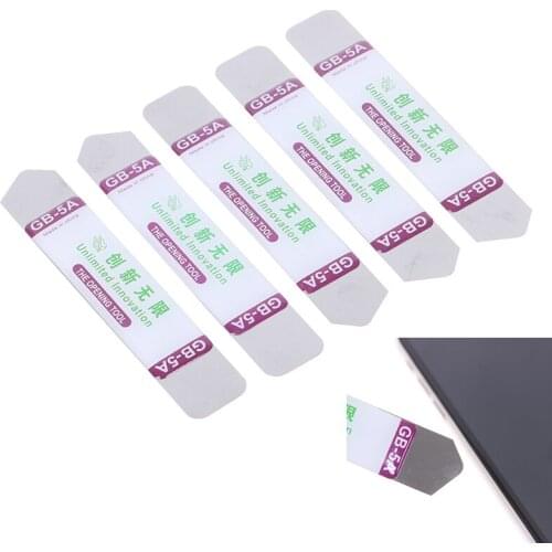 2/5Pcs Metal Flat Spudger Soft Blade Pry Bar Open Repair Tool Kit For Mobile Phone Electronic Broken Screen Glue Removal