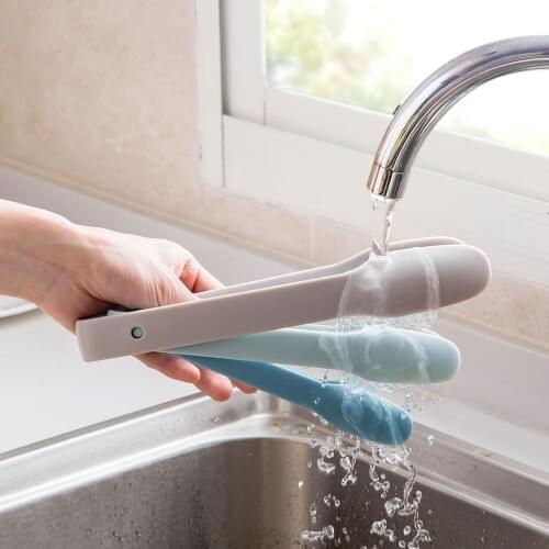 3 In 1 Non-slip PP Plastic Bread Food Tongs For Baking Anti Heat Clip Tong Pastry Clamp BBQ Tongs Cooking Tools Kitchen Utensil