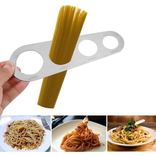 4 Holes Spaghetti Measurer Stainless Steel Pasta Noodle Measure Kitchen Accessories