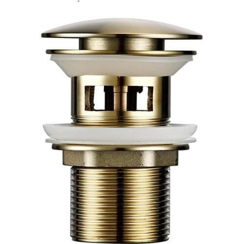 Smesiteli Bath Bathrrom Accessories Brushed Gold Matt Waste Pipe Drainage System With Overflow Bathroom Hotel Stopper Dispenser