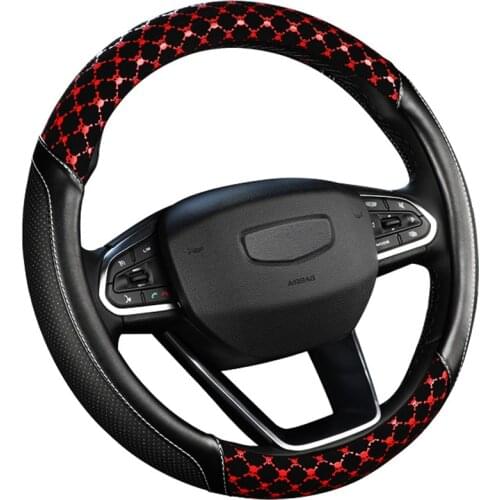 Skull Brand New Carved Viscose Pu Leather Car Steering Wheel Cover For Lavida, Hubs For lada xray RU2 X30