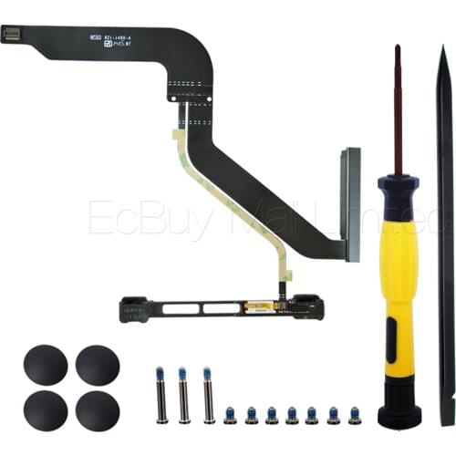 For Macbook Pro A1278 13.3" 821-1480-A HDD Hard Drive Disk Cable / Bracket/Bottom Case Cover Rubber Feet Foot /SCREWS/TOOL