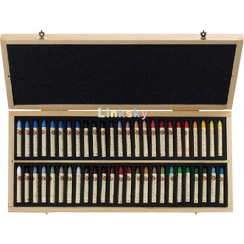 Sennelier Artist Oil Pastel Set of 50 In Luxury Wood Box, 50 Original Colors Designed By Pablo Picasso & Sennelier,Art supplies