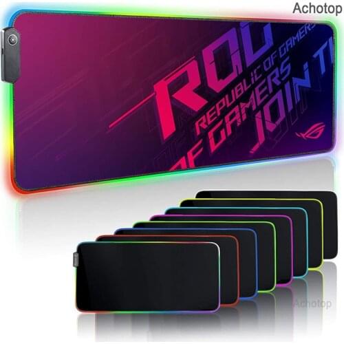 ASUS XXL Mousepad Extra Large Mouse Pad for Gaming Mause RGB Keyboard Carpet Cover Mice Pads Gamer Kits ROG Computer Mat CS Dota