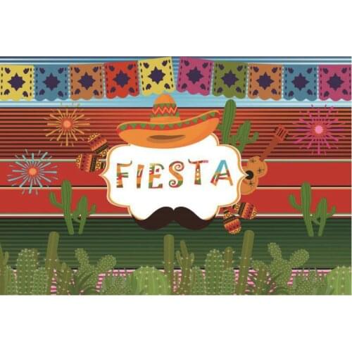 Colorful Fiesta Party Backdrop Photography Background Photo Booth Studio Decor