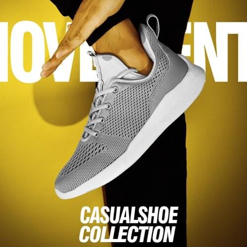 Men Outdoor Running Shoes Breathable Lace Up Jogging Walking Lightweight Shoes Mens Comfortable Footwear Sports Sneakers